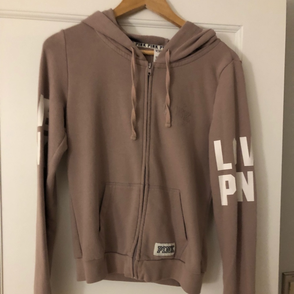 Pink Zip up Seeatshirt